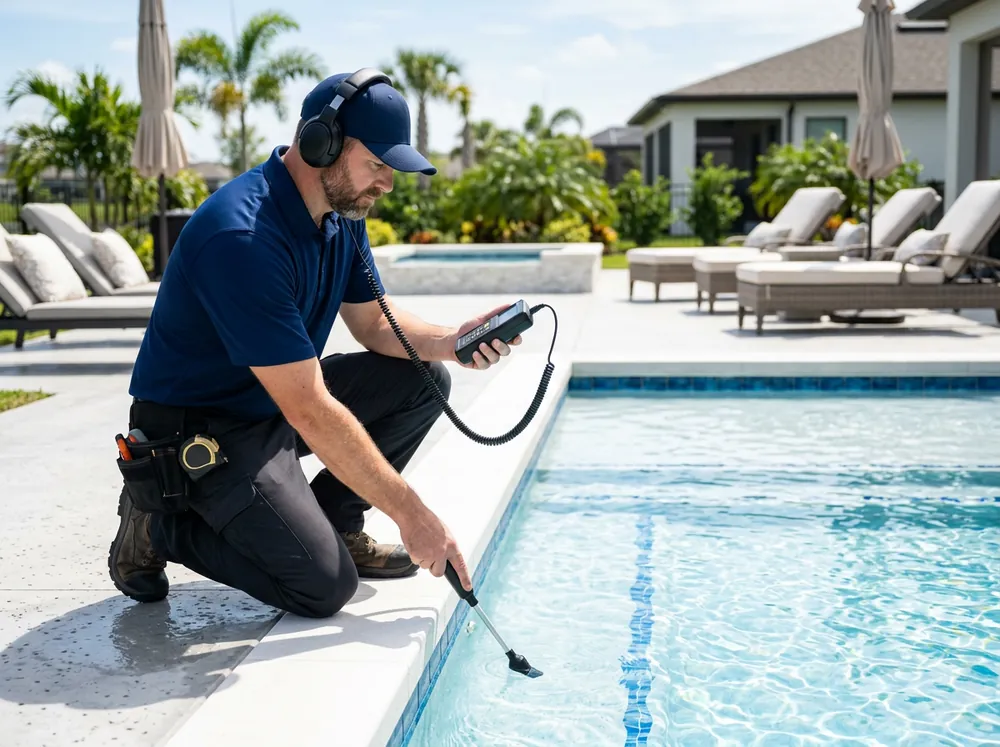 Pool leak detection near Lake Murray in the Columbia SC Midlands